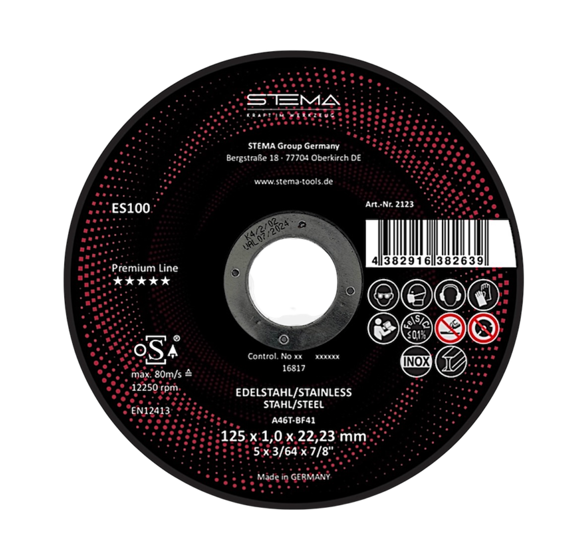 ES100 Inox trennscheibe